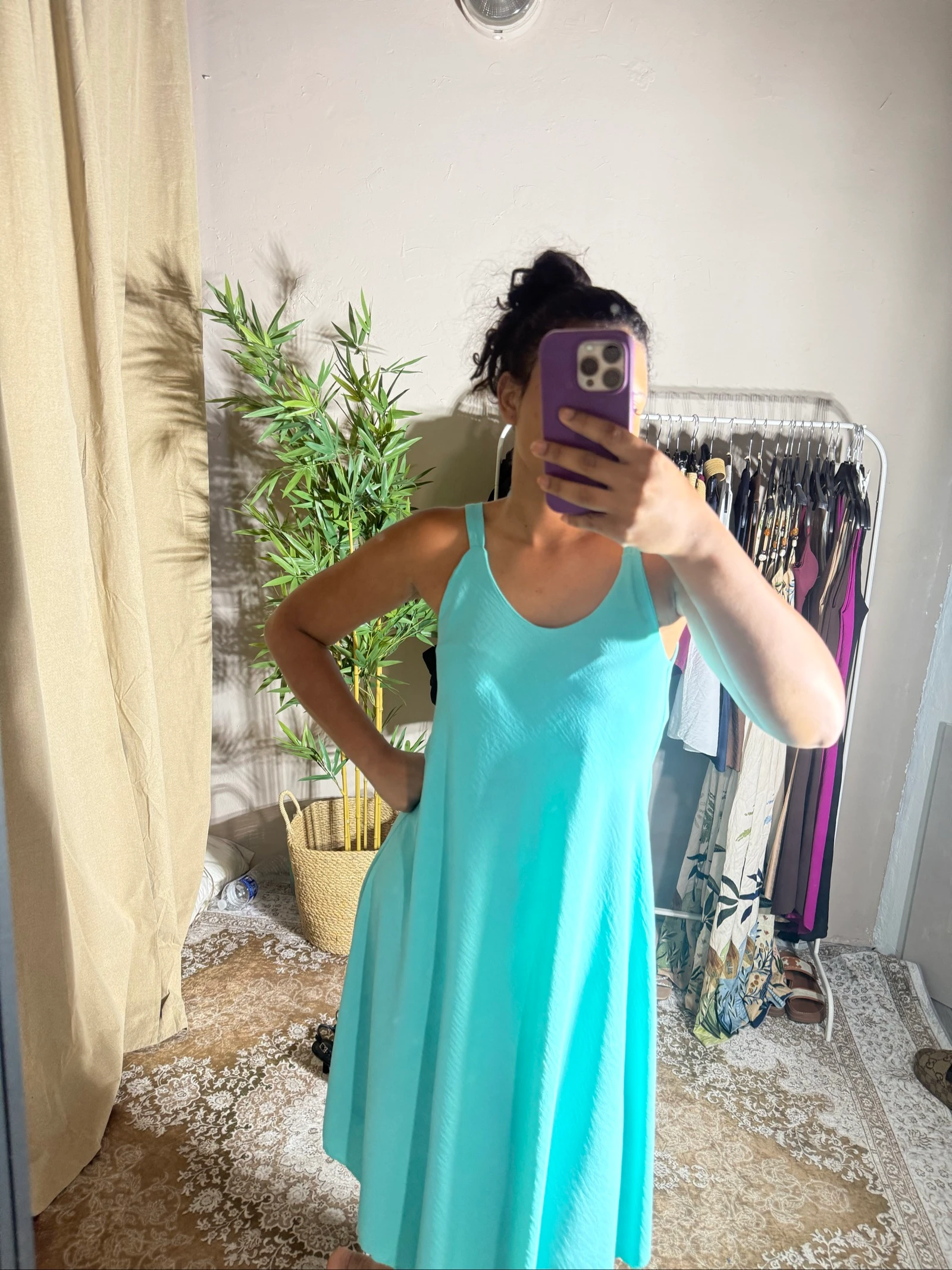 Turquoise jurk een maat – photo 7